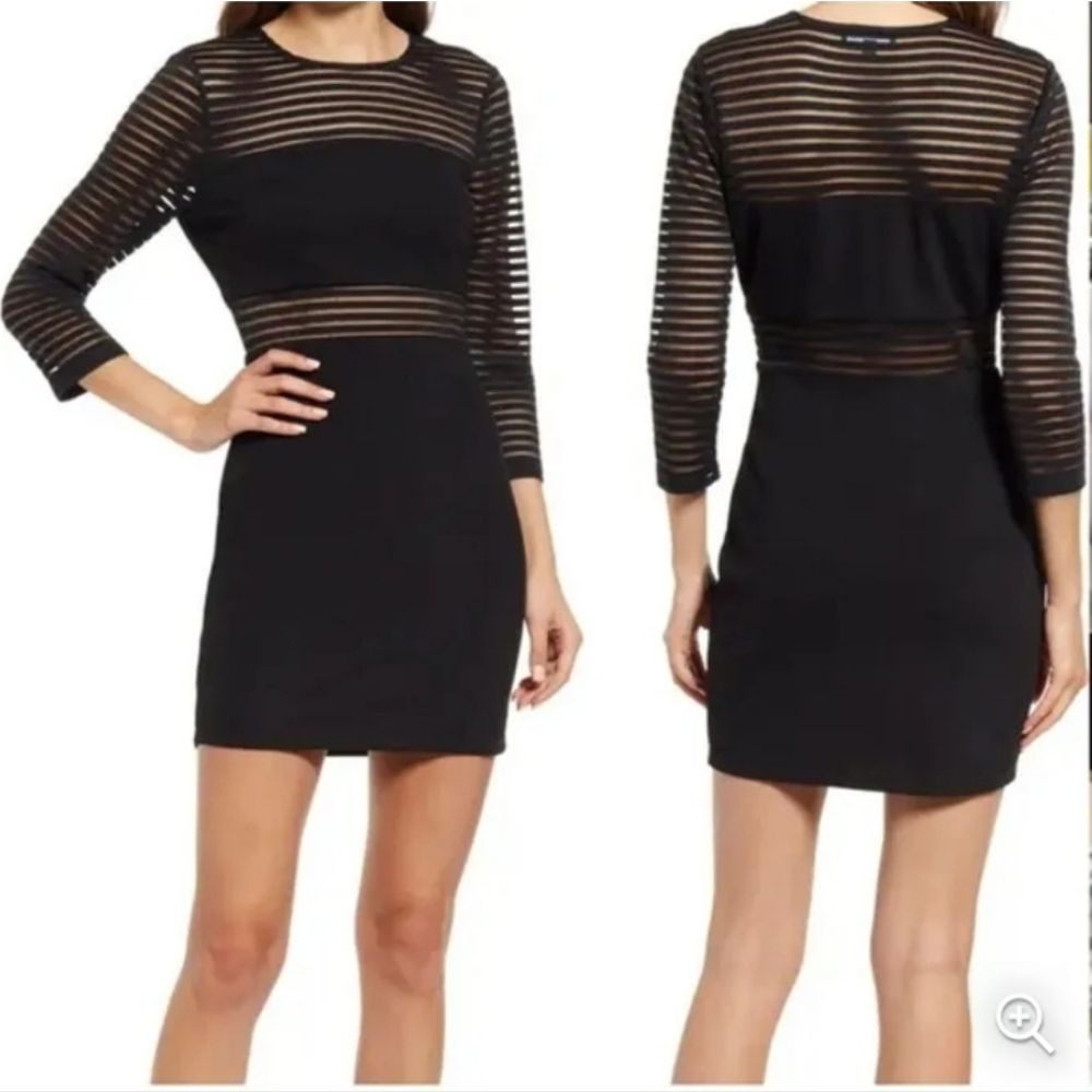 NWT Lulus Little Black Perfect Mesh‎ Body-Con Dress. SIZE XS.  #175